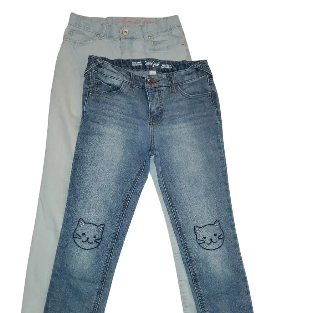 Cat & Jack / Children's Place Blue Shades Jeans || sz 12 EUC